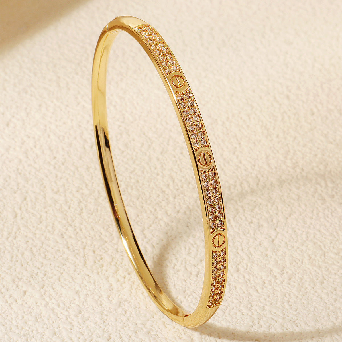Miallo New Women Bracelet Fashion Luxurious Copper Zircon Jewelry Birthday Gift Wedding Bridal Accessory Open Bangle BS-J5587G