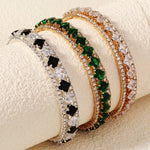 Load image into Gallery viewer, Miallo European American Fashion Full Rhinestone Wide Open Bracelet Light Luxury Versatile Shiny Daily Women&#39;s Bracelet BS-J5573
