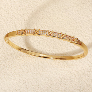 Miallo New Arrival Real Gold Plated Bracelet Bangles Fashion Women Accessories Hand Jewelry BS-J5584