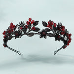 Load image into Gallery viewer, Miallo Fashion Halloween Party Festival Hairband Delicate Black Red Flower Crystal Hair Accessories For Bride TS-J3369BLK
