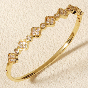 Miallo Fashion Trendy Copper-Inlaid Zircon Flower Bracelet Light Luxury Versatile Bride's Jewelry Bracelet BS-J5577G