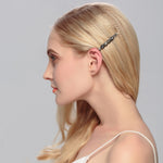 Load image into Gallery viewer, Miallo New Simple Style Hair Clip Black Silver Women Rhinestone Barrette (2pcs/pack) &nbsp;Daily Shiny Hair Accessories HS-J3052
