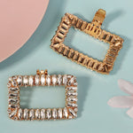 Load image into Gallery viewer, Miallo Fashion Geometric Design Metal Shoe Clips Versatile Rhinestone Bridal Wedding Shoe Buckles SC-J091G
