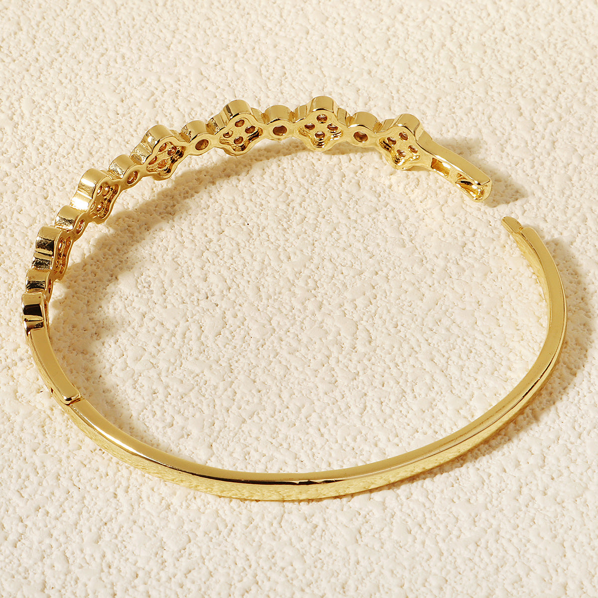 Miallo Fashion Trendy Copper-Inlaid Zircon Flower Bracelet Light Luxury Versatile Bride's Jewelry Bracelet BS-J5577G