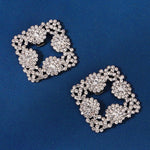 Load image into Gallery viewer, Miallo Rhinestone Bride Wedding Elegant Square Shoe Buckle (2pcs/pack) High Heels Shoes Clip Women Shoe Decoration Accessories SC-J082
