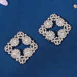 Load image into Gallery viewer, Miallo Rhinestone Bride Wedding Elegant Square Shoe Buckle (2pcs/pack) High Heels Shoes Clip Women Shoe Decoration Accessories SC-J082
