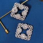 Load image into Gallery viewer, Miallo Rhinestone Bride Wedding Elegant Square Shoe Buckle (2pcs/pack) High Heels Shoes Clip Women Shoe Decoration Accessories SC-J082
