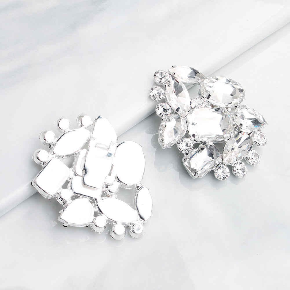 Miallo New Sparkling Rhinestone Shoe Clips Luxury Versatile Detachable Shoe Buckles Exquisite Bridal Shoe Accessories SC-J053