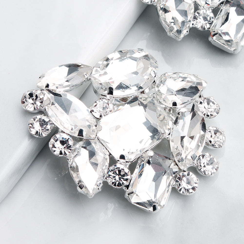 Miallo New Sparkling Rhinestone Shoe Clips Luxury Versatile Detachable Shoe Buckles Exquisite Bridal Shoe Accessories SC-J053