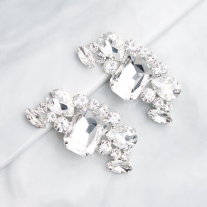 Miallo Elegant Retro Floral Rhinestone Shoe Buckles Bridal Wedding Shoe Accessories Detachable High-Heel Shoe Clips SC-J050