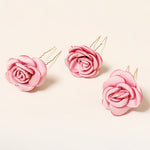 Load image into Gallery viewer, Miallo Exquisite Creative Handmade Fabric Rose Flower Hairpins (3 pcs/pack) Fashion Wedding Hair Accessories Jewelry for Brides HS-J6420&nbsp;
