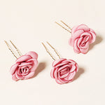 Load image into Gallery viewer, Miallo Exquisite Creative Handmade Fabric Rose Flower Hairpins (3 pcs/pack) Fashion Wedding Hair Accessories Jewelry for Brides HS-J6420&nbsp;
