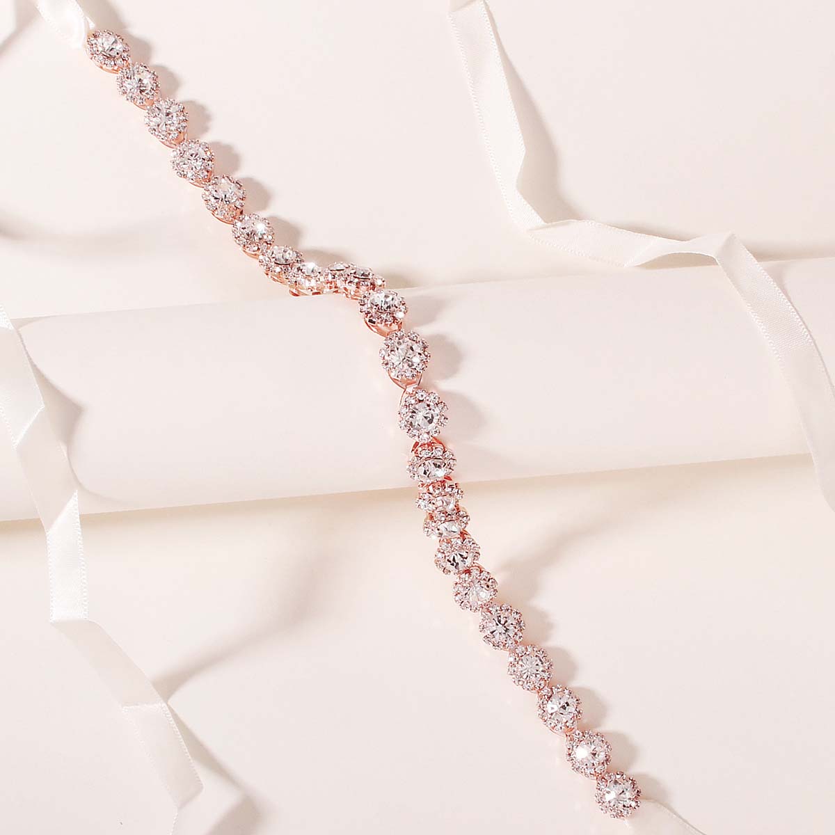 Miallo Exquisite Shiny Rhinestone Flower Hair Band Bridal Wedding Hair Accessories For Women and Girls HS-J3766