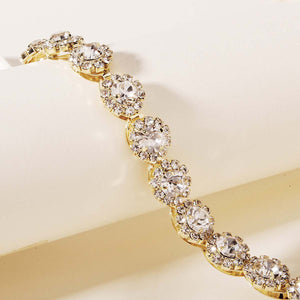 Miallo Exquisite Shiny Rhinestone Flower Hair Band Bridal Wedding Hair Accessories For Women and Girls HS-J3766