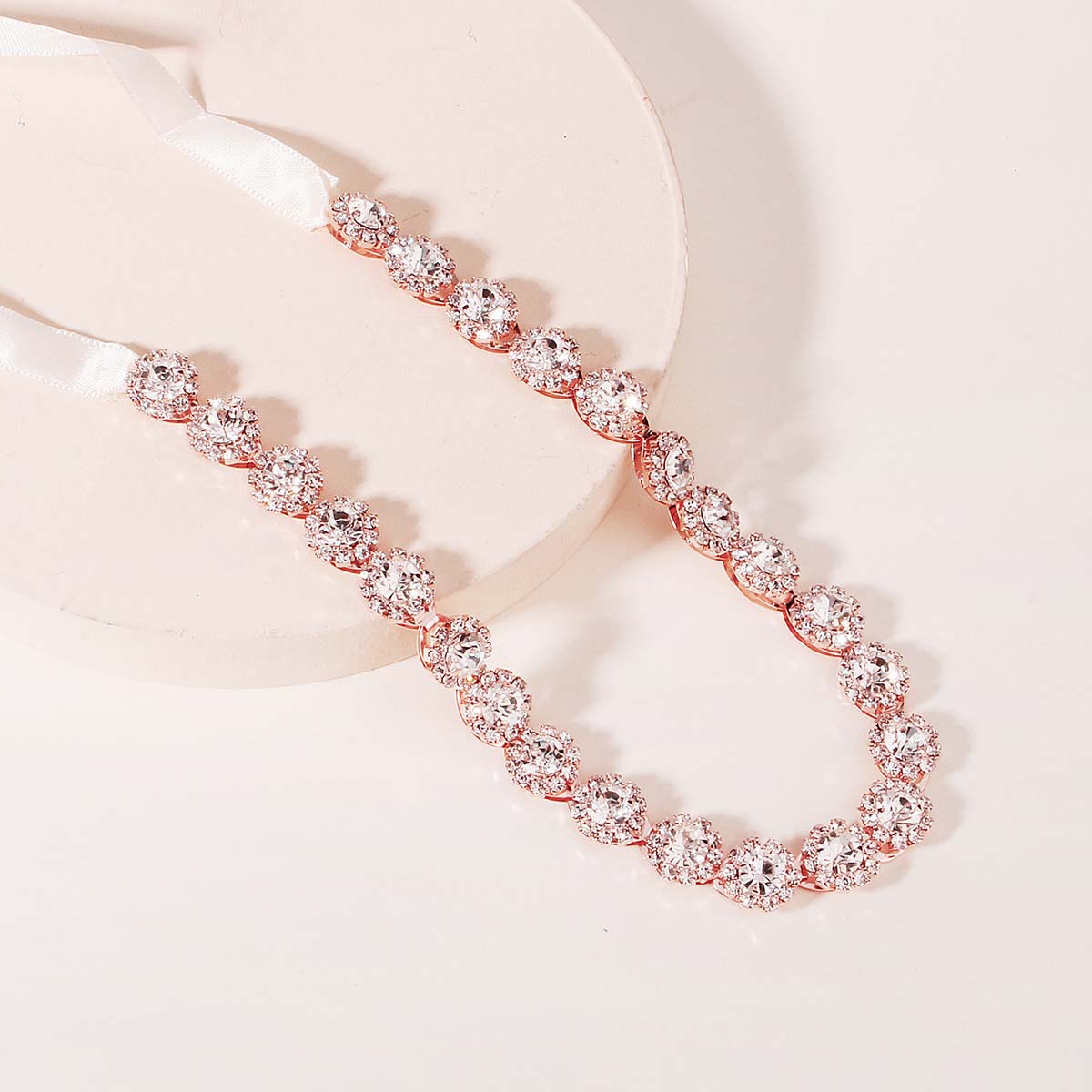 Miallo Exquisite Shiny Rhinestone Flower Hair Band Bridal Wedding Hair Accessories For Women and Girls HS-J3766