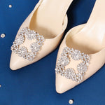 Load image into Gallery viewer, Miallo Rhinestone Bride Wedding Elegant Square Shoe Buckle (2pcs/pack) High Heels Shoes Clip Women Shoe Decoration Accessories SC-J082
