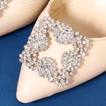 Load image into Gallery viewer, Miallo Rhinestone Bride Wedding Elegant Square Shoe Buckle (2pcs/pack) High Heels Shoes Clip Women Shoe Decoration Accessories SC-J082
