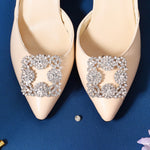 Load image into Gallery viewer, Miallo Rhinestone Bride Wedding Elegant Square Shoe Buckle (2pcs/pack) High Heels Shoes Clip Women Shoe Decoration Accessories SC-J082

