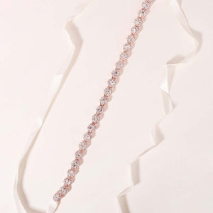 Miallo Exquisite Shiny Rhinestone Flower Hair Band Bridal Wedding Hair Accessories For Women and Girls HS-J3766