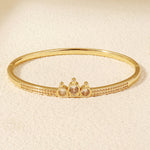 Load image into Gallery viewer, Miallo Creative Little Crown Style Bangle Copper Inlaid With Cubic Zircon Creative Accessories BS-J5515G
