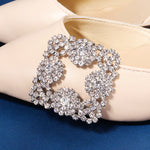 Load image into Gallery viewer, Miallo Rhinestone Bride Wedding Elegant Square Shoe Buckle (2pcs/pack) High Heels Shoes Clip Women Shoe Decoration Accessories SC-J082
