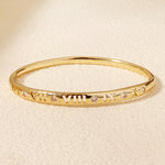 Load image into Gallery viewer, Miallo Vintage Hollowed-out Copper inlaid with Cubic Zircon Roman numerals Bangle Daily Accessories BS-J5529G
