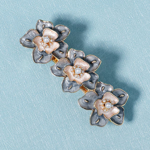 Miallo Exquisite Elegant Oil-drop Hairpin Fashion Pearl Flower Hair Jewelry Daily Accessory For Girls HS-J6344