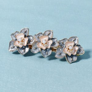 Miallo Exquisite Elegant Oil-drop Hairpin Fashion Pearl Flower Hair Jewelry Daily Accessory For Girls HS-J6344