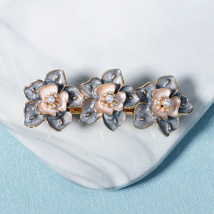 Miallo Exquisite Elegant Oil-drop Hairpin Fashion Pearl Flower Hair Jewelry Daily Accessory For Girls HS-J6344