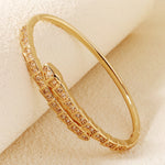 Load image into Gallery viewer, Miallo Unique Snake-Shaped Inlaid With Cubic Zircon Bangle Fashion Daily Accessories BS-J5537G
