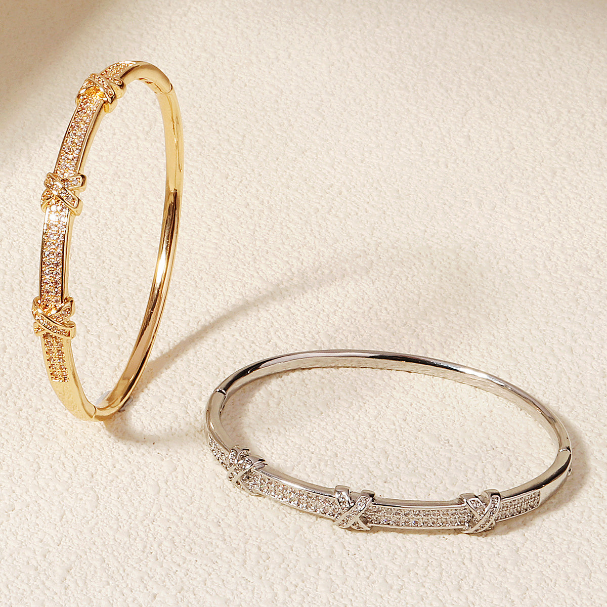 Miallo Luxury Real Gold Plated Copper Zircon Bangles Wedding Bridal Bangles Women Jewelry Accessories BS-J5575