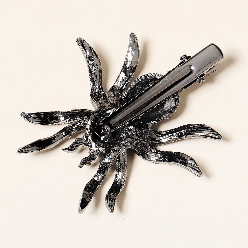 Miallo Exquisite Shiny Spider Rhinetone Hair Clip Halloween Fashion Daily Girl Hair Accessories HS-J6427