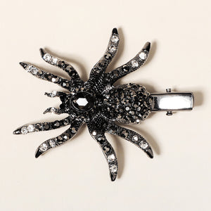Miallo Exquisite Shiny Spider Rhinetone Hair Clip Halloween Fashion Daily Girl Hair Accessories HS-J6427