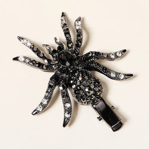 Miallo Exquisite Shiny Spider Rhinetone Hair Clip Halloween Fashion Daily Girl Hair Accessories HS-J6427