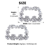 Load image into Gallery viewer, Miallo European American Bridal Accessories Fashion Rhinestone Shoe Buckle Square Metal Shoe Clips SC-J045
