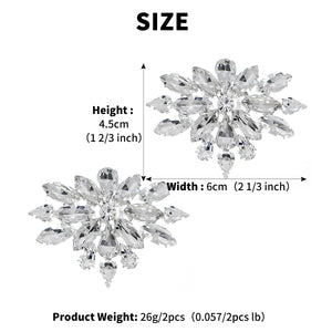 Miallo Rhinestone Bride Wedding Detachable Shoe Buckle (2pcs/pack) High Heels Shoes Clip Women Shoe Decoration Accessories SC-J063