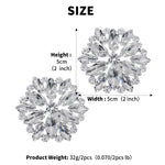 Load image into Gallery viewer, Miallo European American Bridal Wedding Shoe Buckles Marquise Glass Rhinestone Floral Shoe Clasps SC-J075
