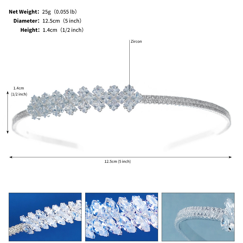 Miallo Fashion Beautiful Bridal Wedding Hair Accessories Luxury Zircon Hairband For Women And Girl Gifts TS-J3169S