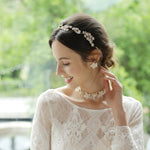 Load image into Gallery viewer, Miallo Delicate Luxury Alloy Flower Embedded With rhinestone Hairband Women Bridal Wedding Hair Accessories HS-J5487
