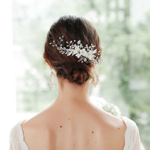 Miallo Exquisite Ceramic Flowers Wedding Hair Comb Bridal Handmade Headpieces Women Hair Jewelry Accessories HS-J5434