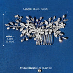 Load image into Gallery viewer, Miallo High Quality Handmade Metal Leaf side Hair comb &nbsp;Crystal pearl Headpieces Bridal Wedding hair Accessories HS-J6203
