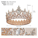 Load image into Gallery viewer, Miallo Silver AB stone Women Crystal Headdress Prom Pageant Full Round Circle Crowns Vintage Baroque Tiara Crowns TS-J3148
