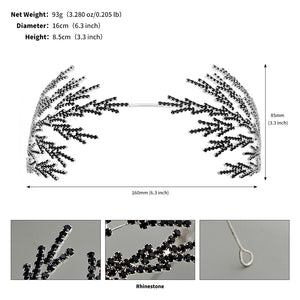 Miallo Exquisite Fashion Claw Chain Hairband Rhinestone Crystal Hairhoop Wedding Bridal Hair Accessories TS-J3127