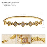 Load image into Gallery viewer, Miallo Fashion Trendy Copper-Inlaid Zircon Flower Bracelet Light Luxury Versatile Bride&#39;s Jewelry Bracelet BS-J5577G

