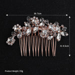Load image into Gallery viewer, Miallo Exquisite Rhinestone Crystal Bead Flower Handmade Hair Comb Elegant Fashion Hair Accessories For Girls Birthday Gift HS-J5280
