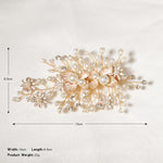 Load image into Gallery viewer, Miallo Exquisite Flower Shap Handmade Fashion Pearl Hair Clip Bridal Wedding Rhinestone Headpiece Jewelry For Women HS-J6147
