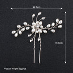 Load image into Gallery viewer, Miallo Simple Pearl Hair Pins (3 pcs/pack) Bridal Wedding Sets Party Hair Accessory Wedding Flower Rhinestone Hair Pins HS-J4475
