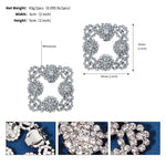 Load image into Gallery viewer, Miallo Rhinestone Bride Wedding Elegant Square Shoe Buckle (2pcs/pack) High Heels Shoes Clip Women Shoe Decoration Accessories SC-J082

