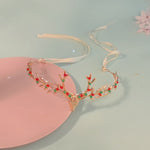 Load and play video in Gallery viewer, Miallo Exquisite Christmas Antler Hairband Crown (2 pcs/pack) Red Green Crystal Copper Wire Crown Tiara Christmas Hair Decoration Accessories TS-J3375G
