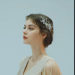 Load and play video in Gallery viewer, Miallo High Quality Handmade Metal Leaf side Hair comb &nbsp;Crystal pearl Headpieces Bridal Wedding hair Accessories HS-J6203
